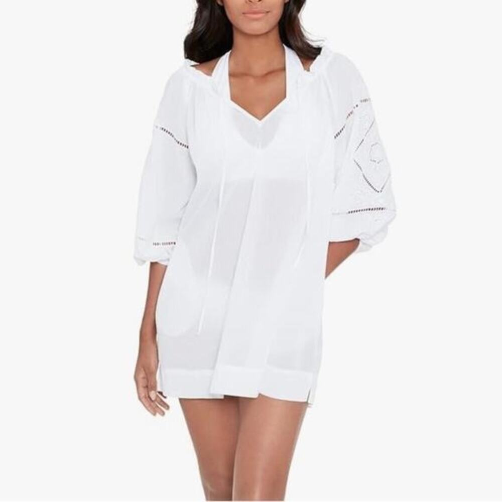 RALPH LAUREN NWT $175 Women's Cotton Embroidered Swim Dress Cover-Up S